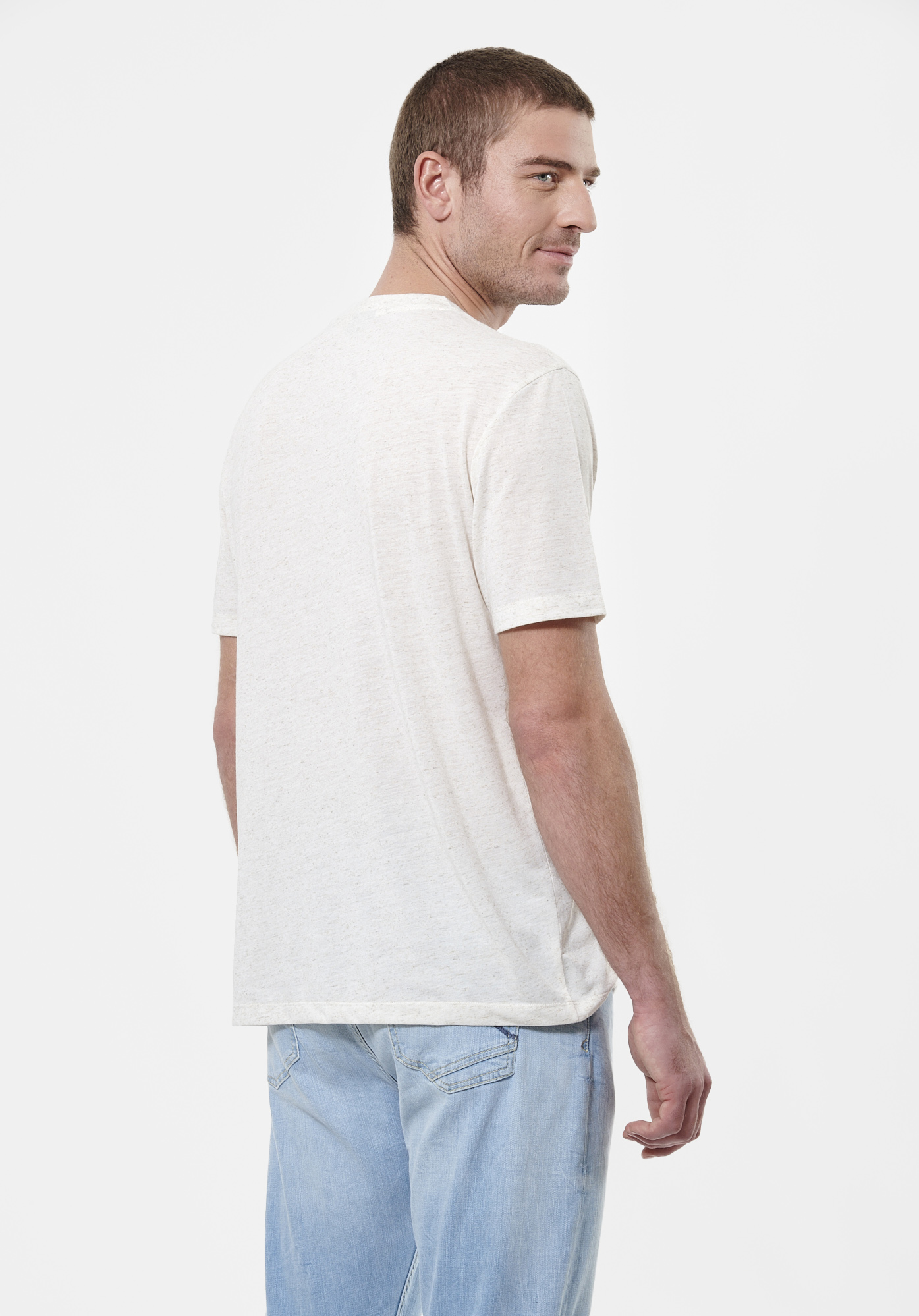 CHAD   T-shirt beige chiné Homme