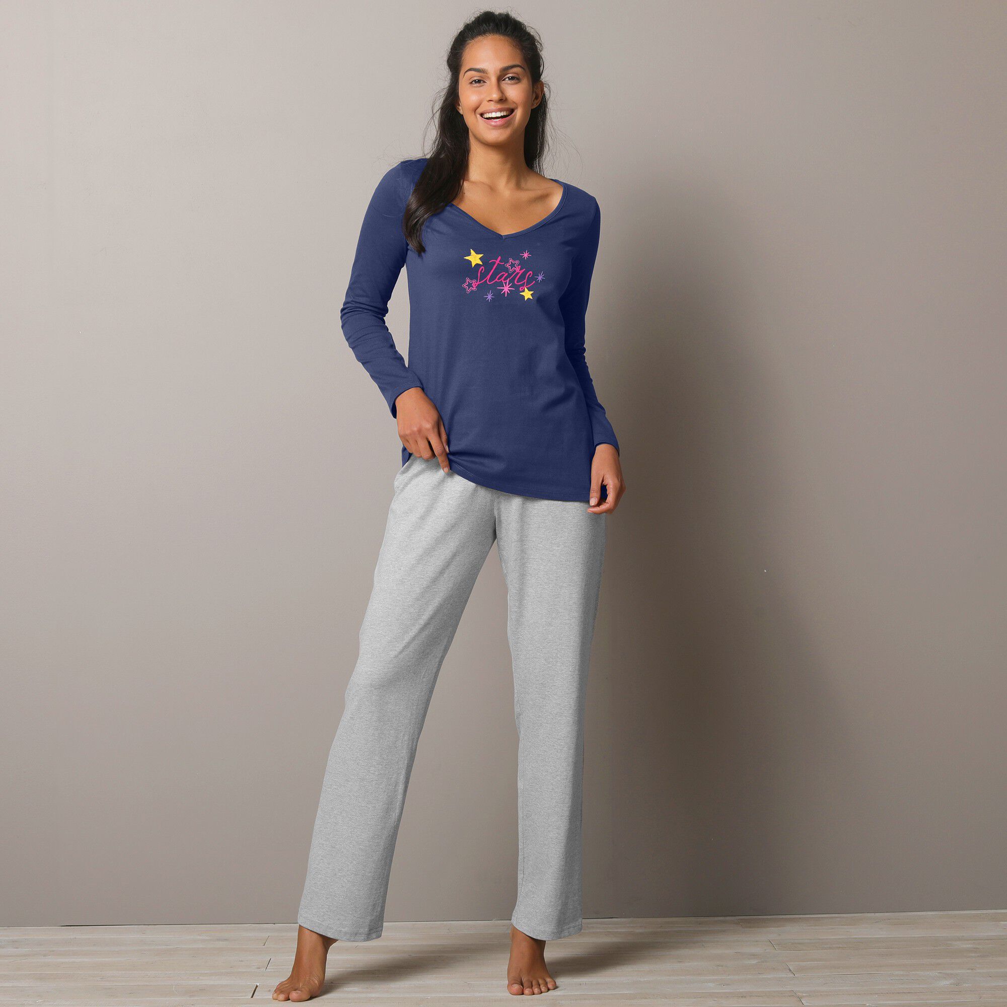 T-shirt de pyjama manches longues imprimé Estrella