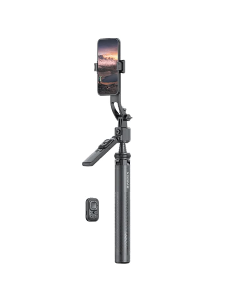 COFI 1453 Xssive AI Gesichtsverfolgung Quadrapod Selfie Stick in Schwarz günstig kaufen onesize