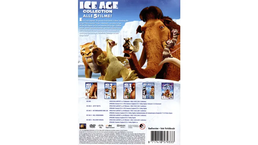 Ice Age - Box Set Teil 1-5  [5 DVDs]