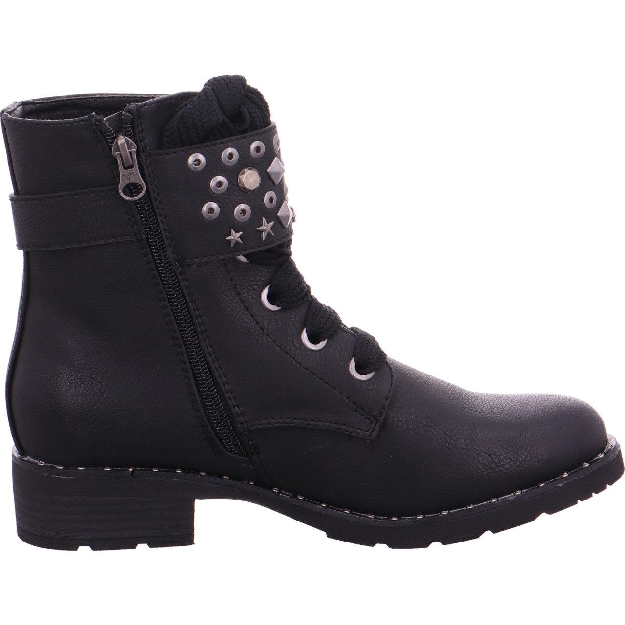 TOM TAILOR Schnür-Stiefeletten schwarz