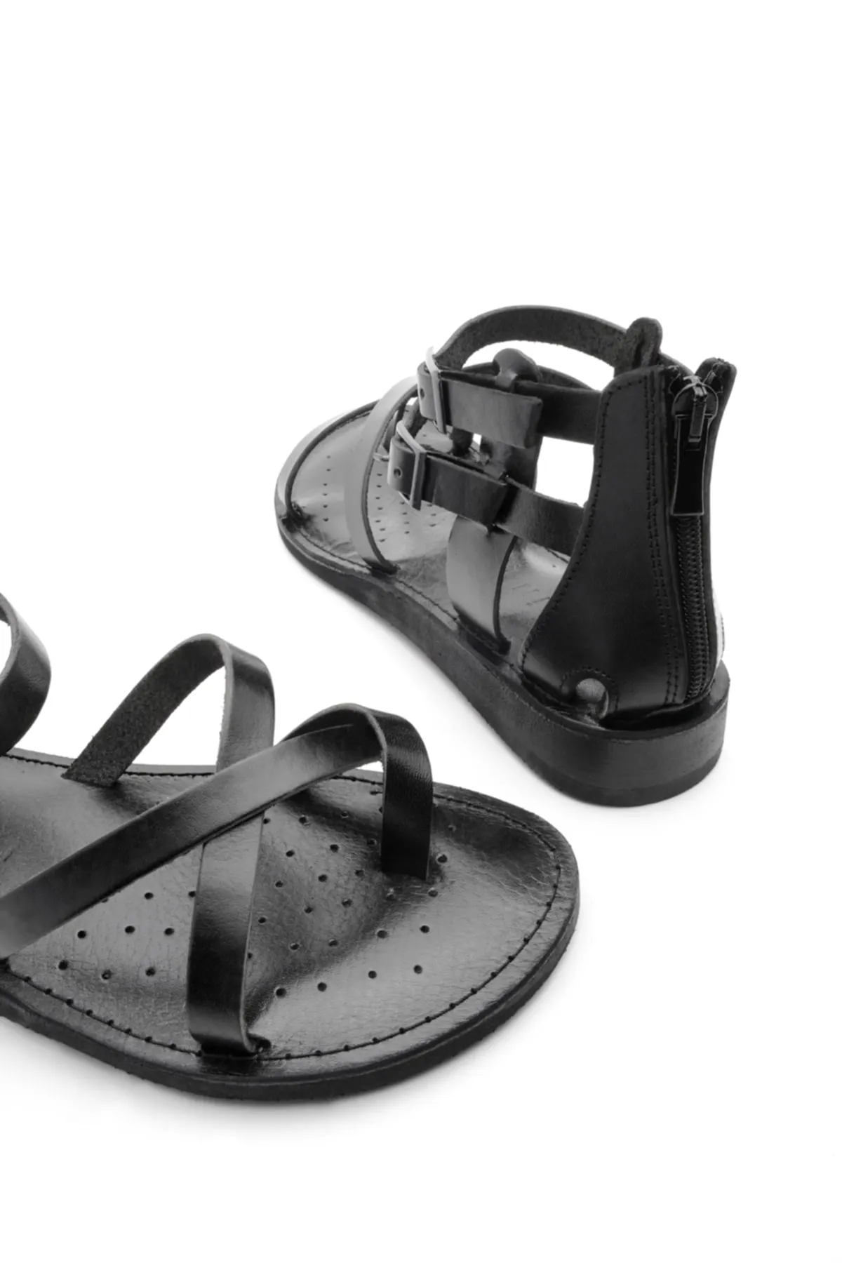 Marjin  Sandalette - Schwarz - Flacher Absatz