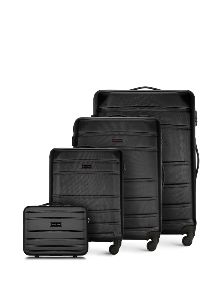 Wittchen 4tlg. Koffer Set Globe line Collection in Black günstig kaufen onesize