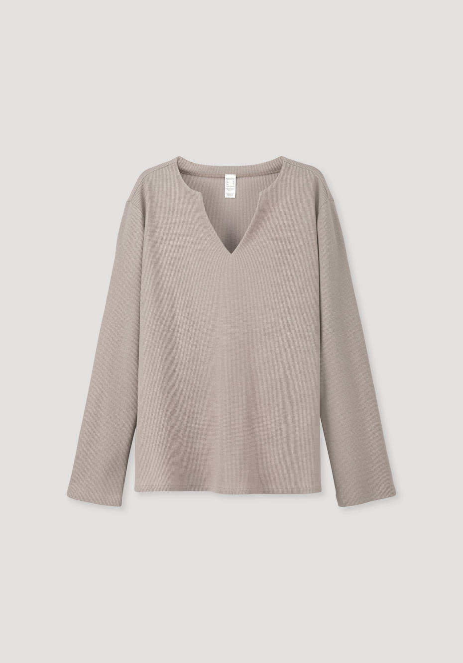 Schlafshirt aus Bio-Baumwolle mit Leinen