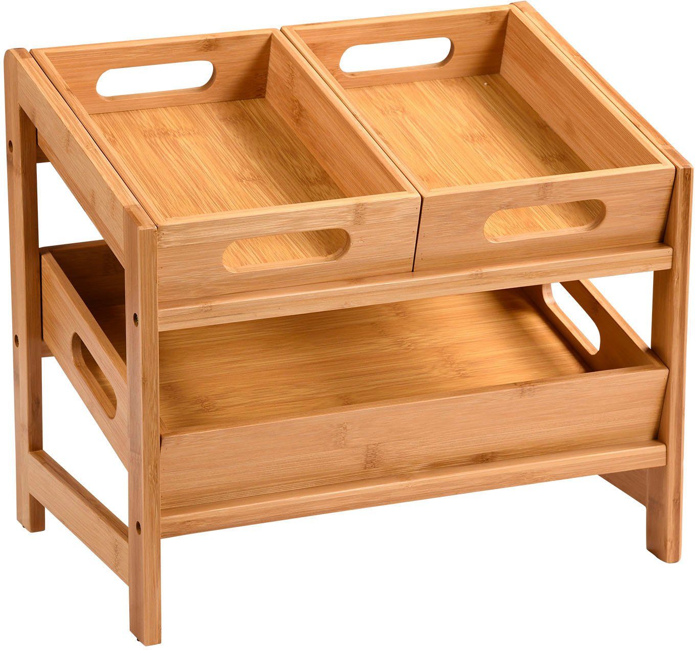 KESPER for kitchen & home Ablageregal, aus 100% FSC®-zertifiziertem Bambus