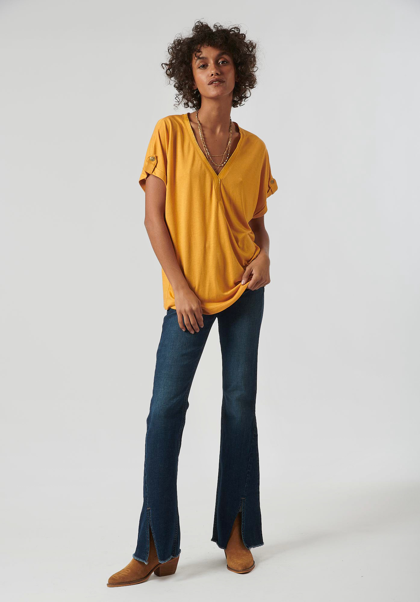 LANDO  T-shirt jaune femme