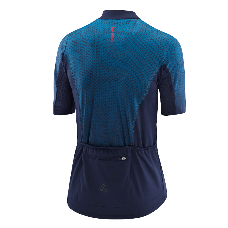 Löffler Flux blaues Radtrikot mit kurzen Ärmeln