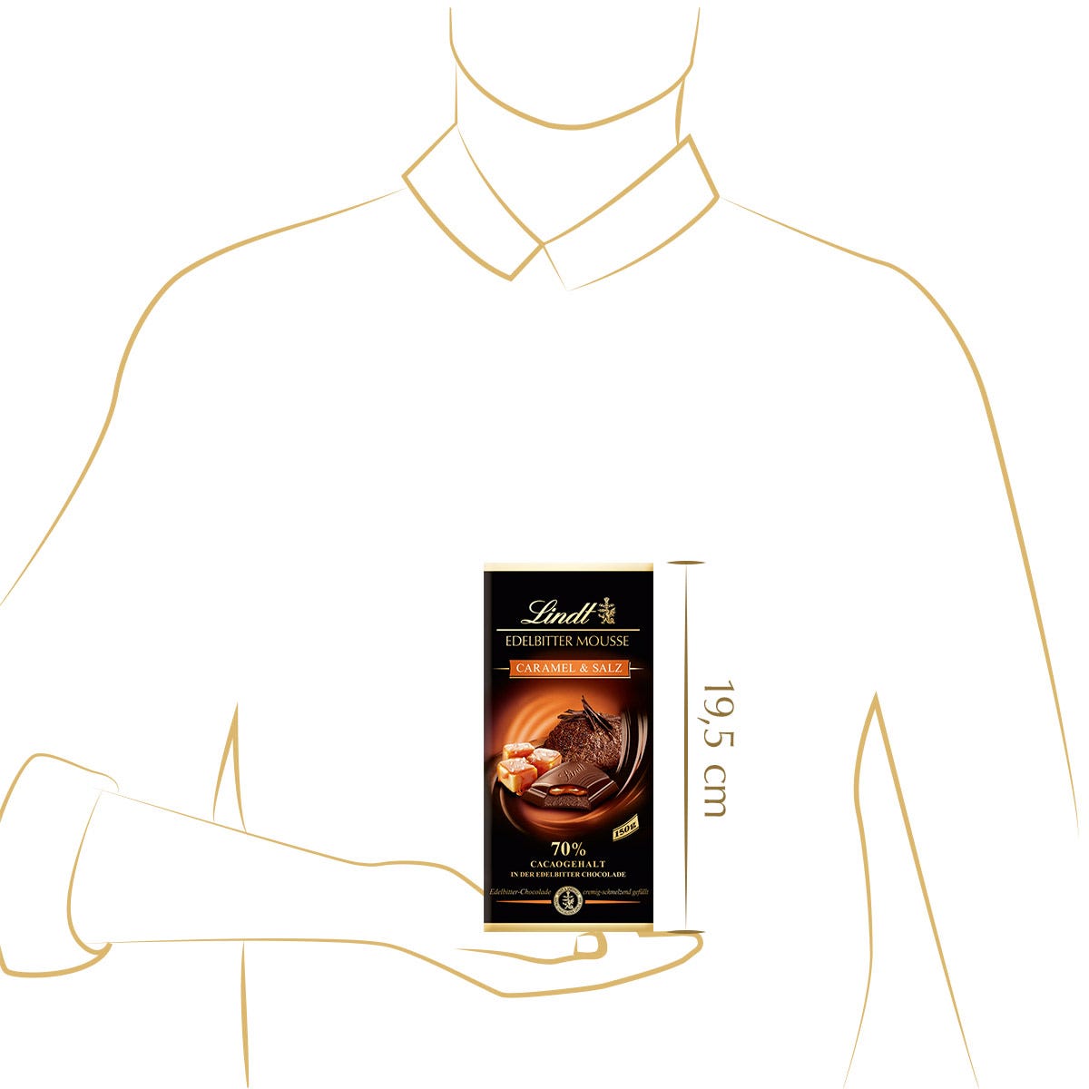 Edelbitter Mousse Caramel & Salz, 150g