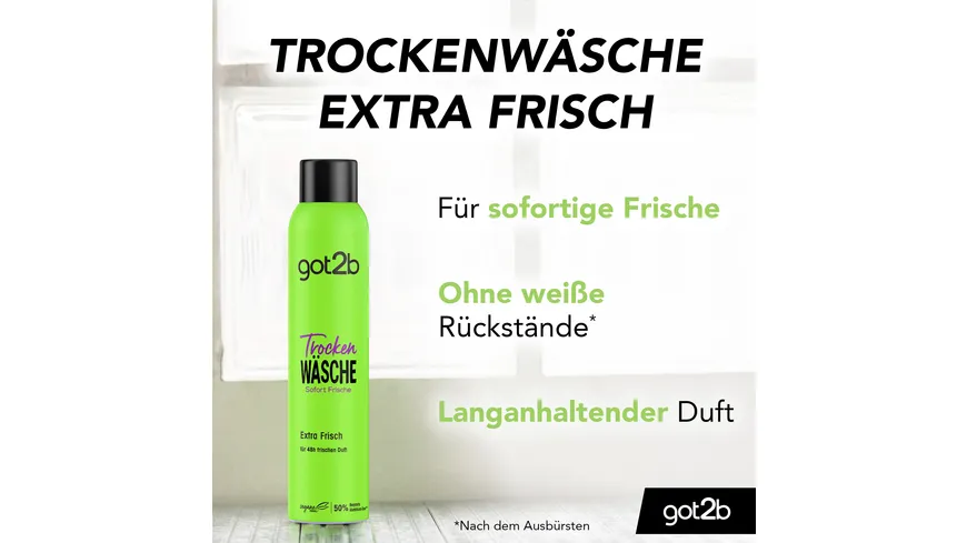 GOT2B Trockenshampoo Trocken Wäsche Extra Frisch 200 ml