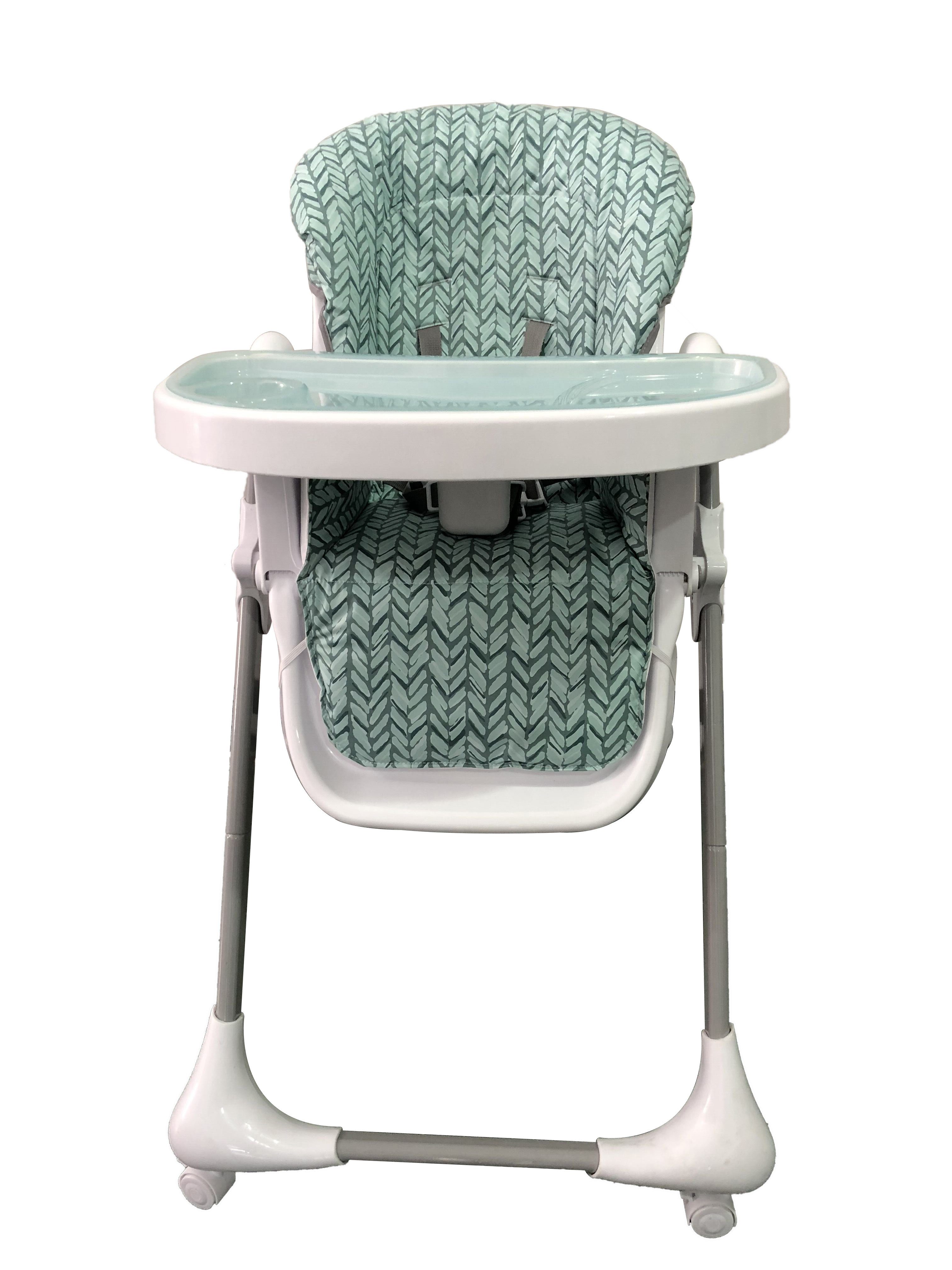 Yalion Hochstuhl Baby Hochstuhl Verstehllbar Kinderhochstuhl-Kindersitz Doppeltablett, Rahmen aus rostbeständigem Metall