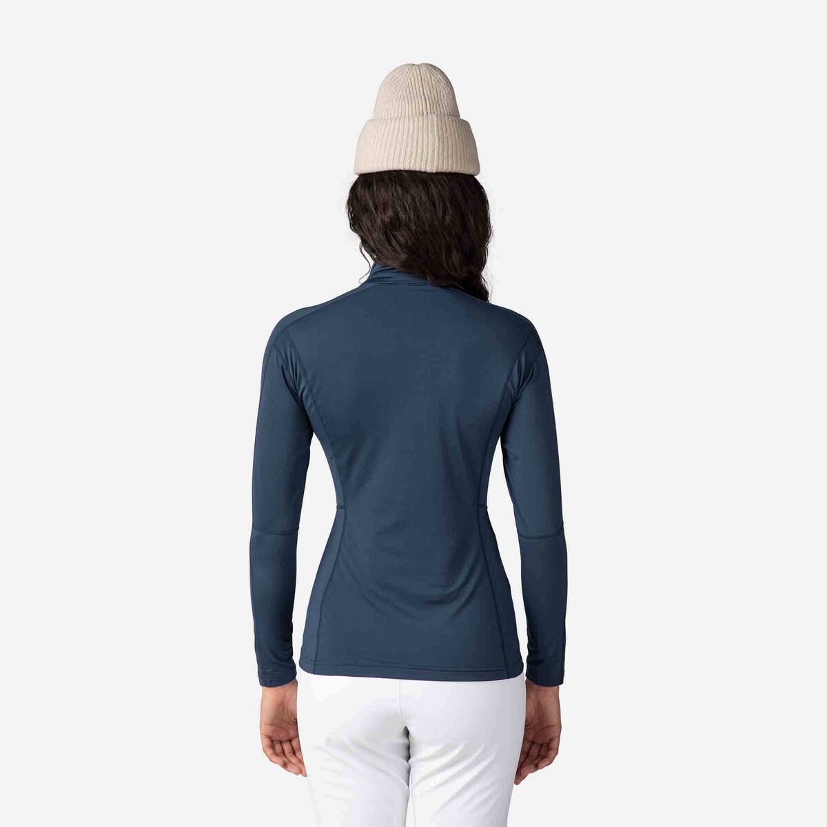 Damenoberteil Baselayer Classique mit halbem Reißverschluss