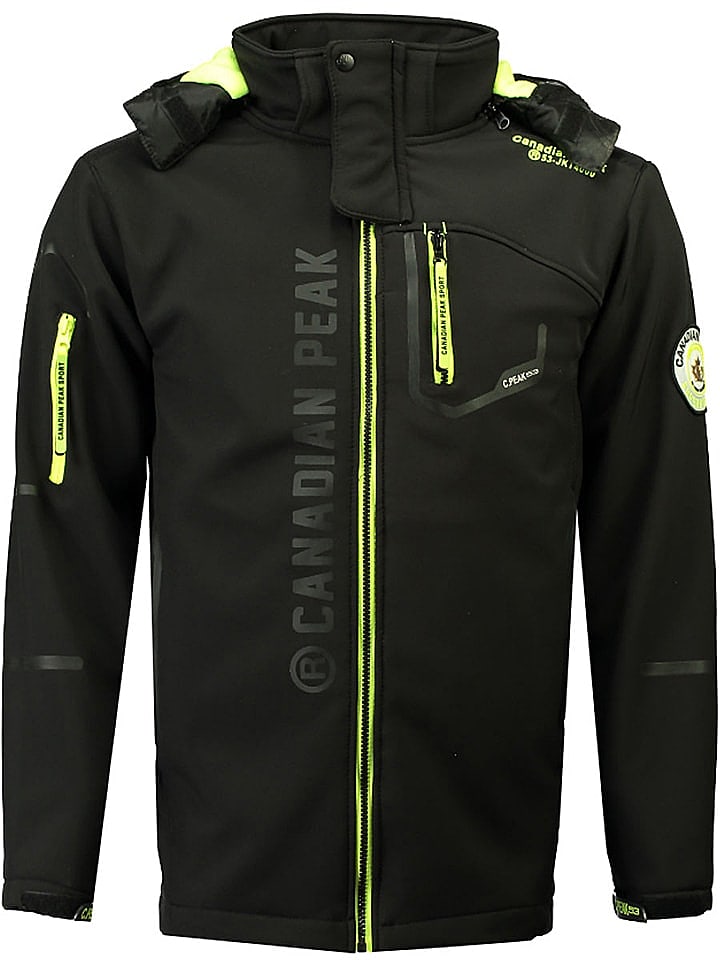 Canadian Peak Softshelljacke in Schwarz günstig kaufen XXL