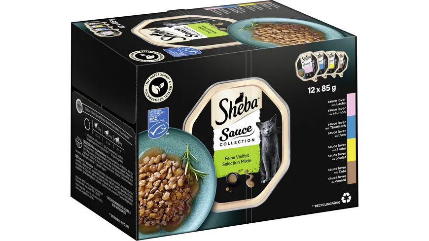 SHEBA® Sauce Lover Feine Vielfalt Schale 1020 g