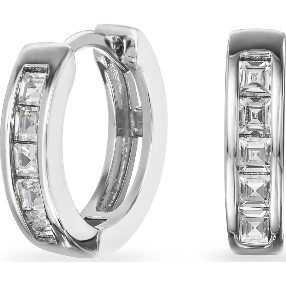 FAVS Créoles 925 Argent Boucles d'oreilles