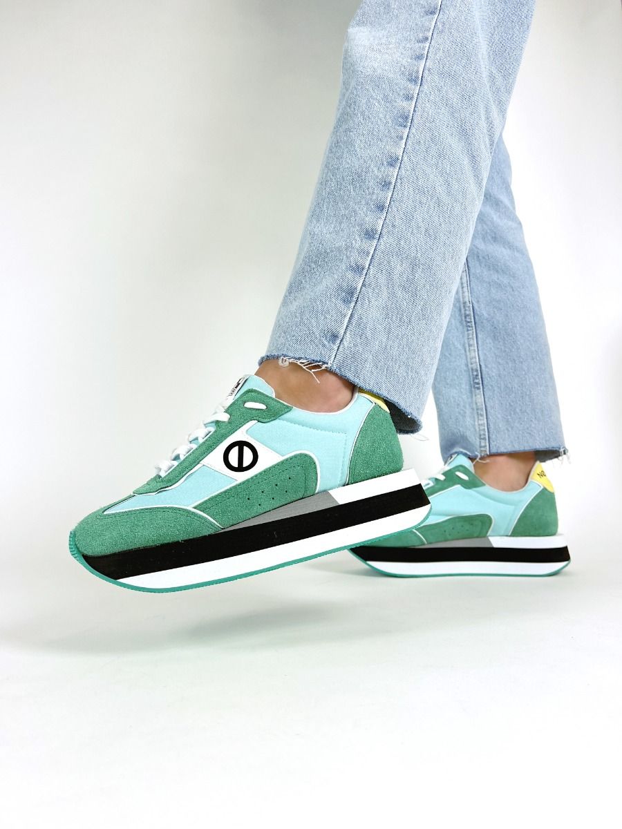 No Name  BOOM JOGGER - Vert Bleu Noir
