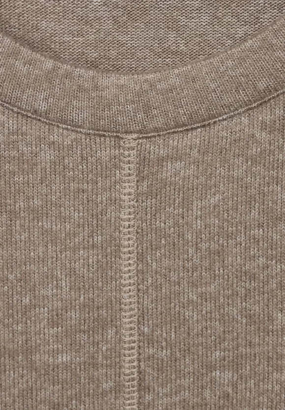 CECIL Cosy Melange Langarmshirt