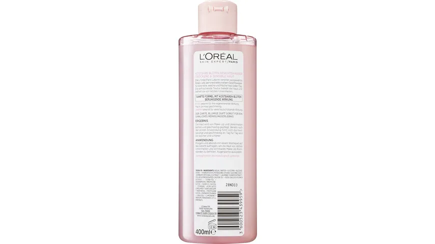 L'Oréal Paris Kostbare Blüten Reinigungswasser Toner 400 ml