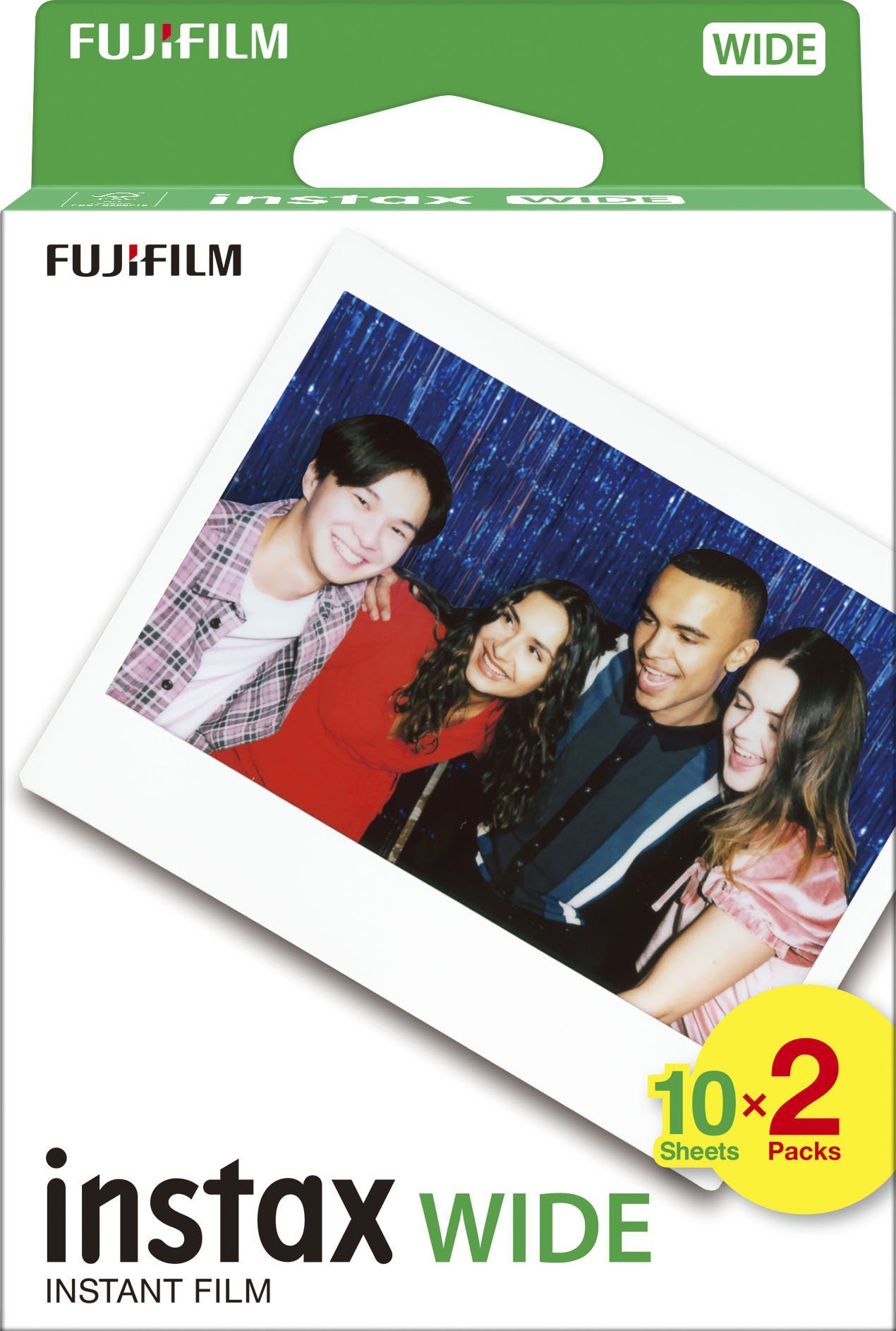 FUJIFILM Sofortbildfilm Instax WIDE Film, 20 (Packung 2-St)