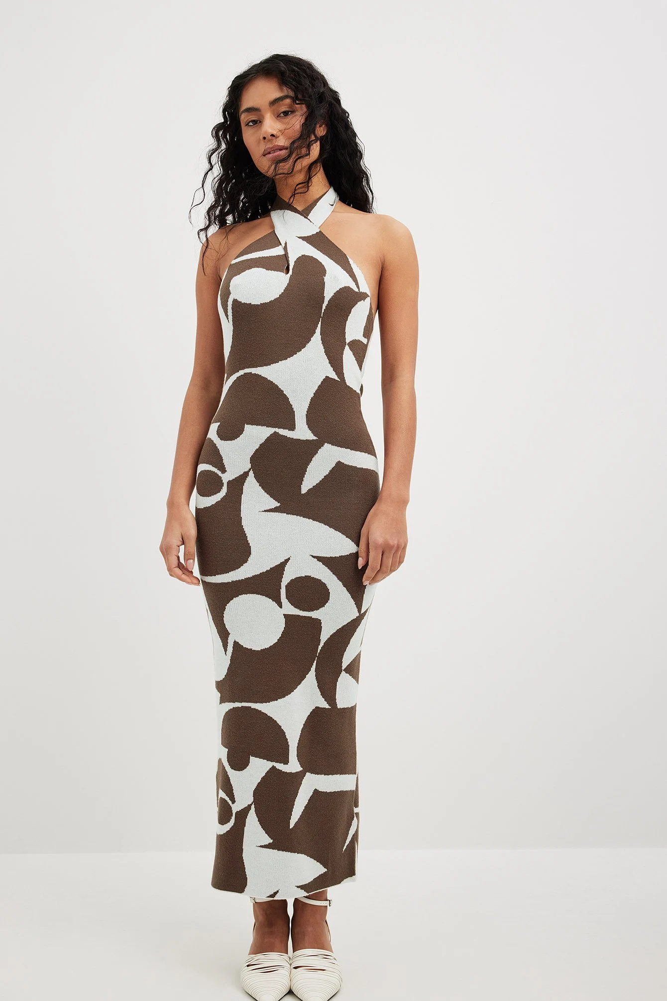 Front Cross Knitted Dress