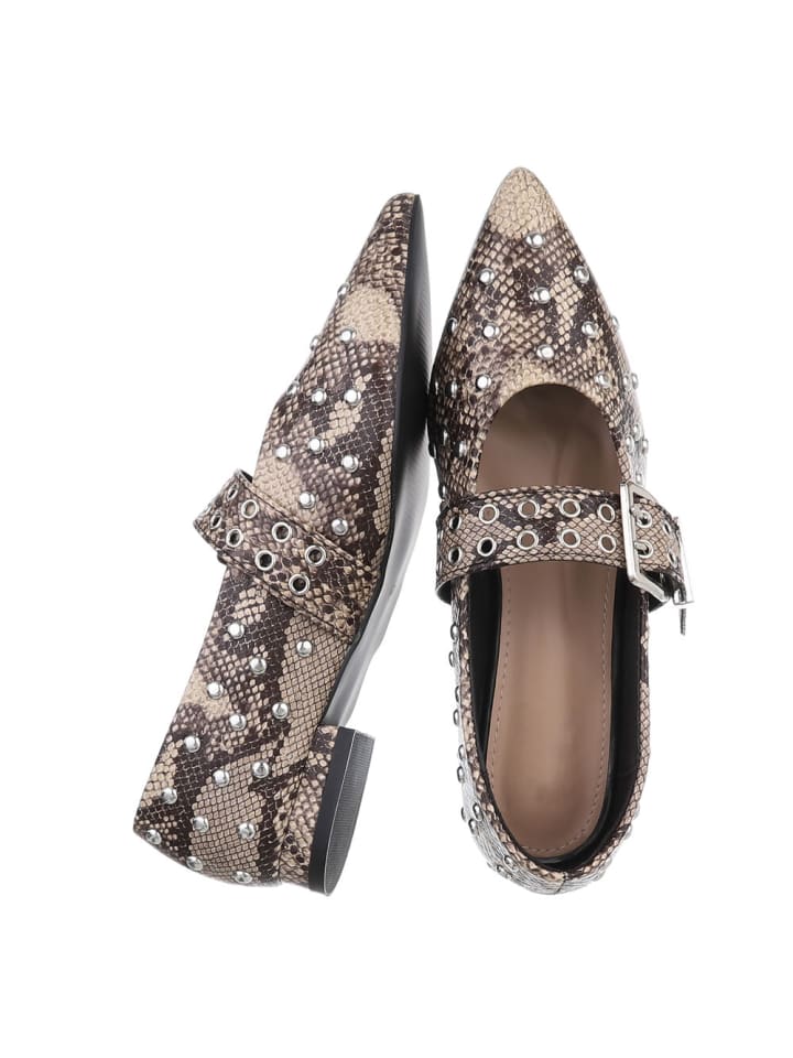 Ital-Design Pump in Beige und Braun günstig kaufen