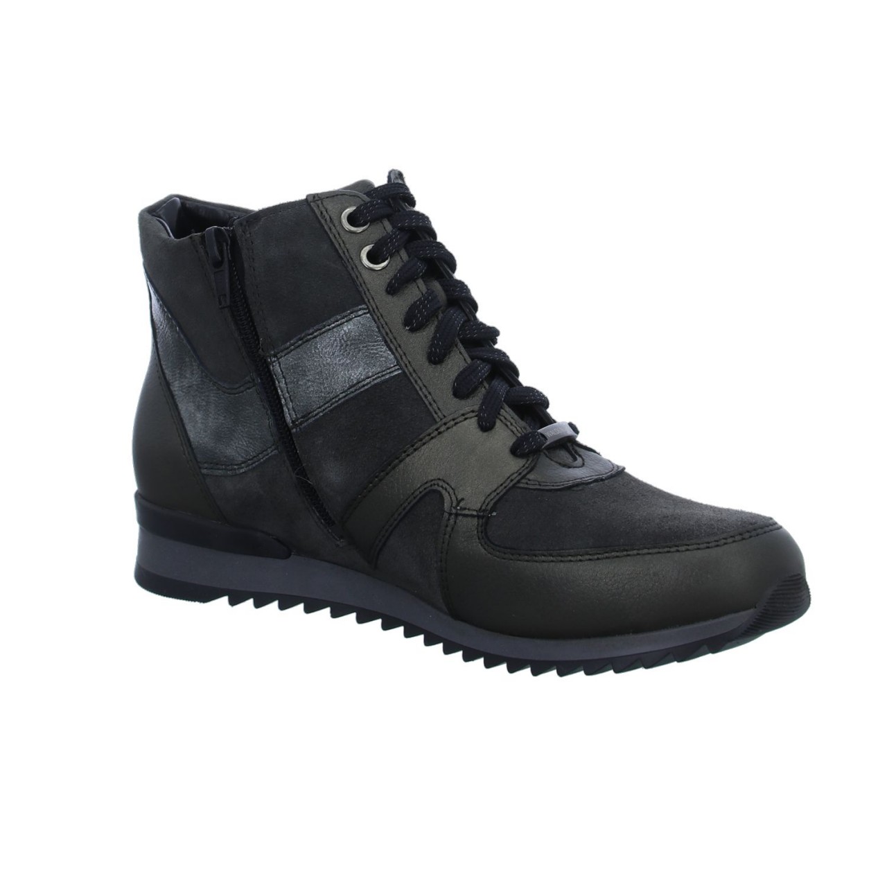 WALDLÄUFER Schnür-Stiefeletten grau