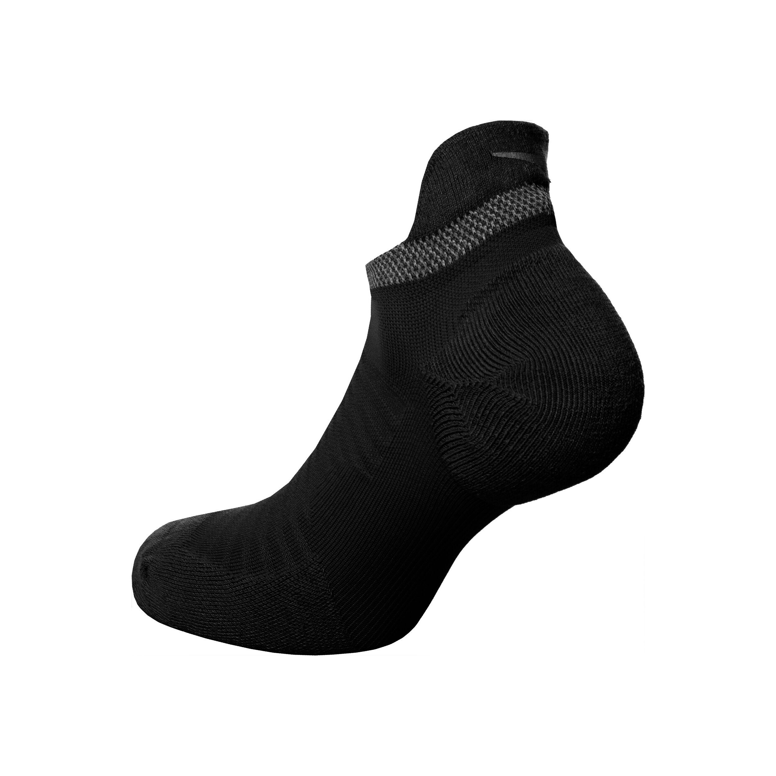 Spark Lightweight No-Show Running Laufsocken - Schwarz, Grau