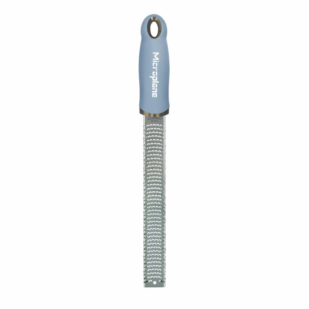 Microplane Küchenreibe Premium Classic Sky Blue, Edelstahl, Kunststoff, photogeätzte Klinge