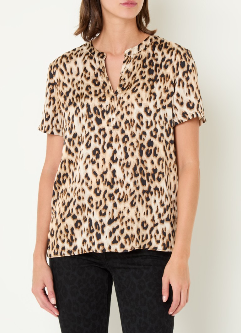 Top con scollo a V e stampa leopardata di Gerry Weber