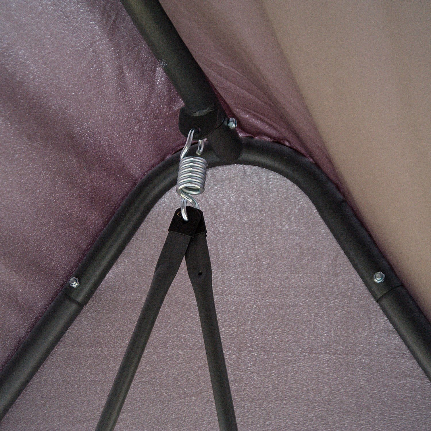 Outsunny Hollywoodschaukel 2-in-1, mit Dach, 3-Sitzer