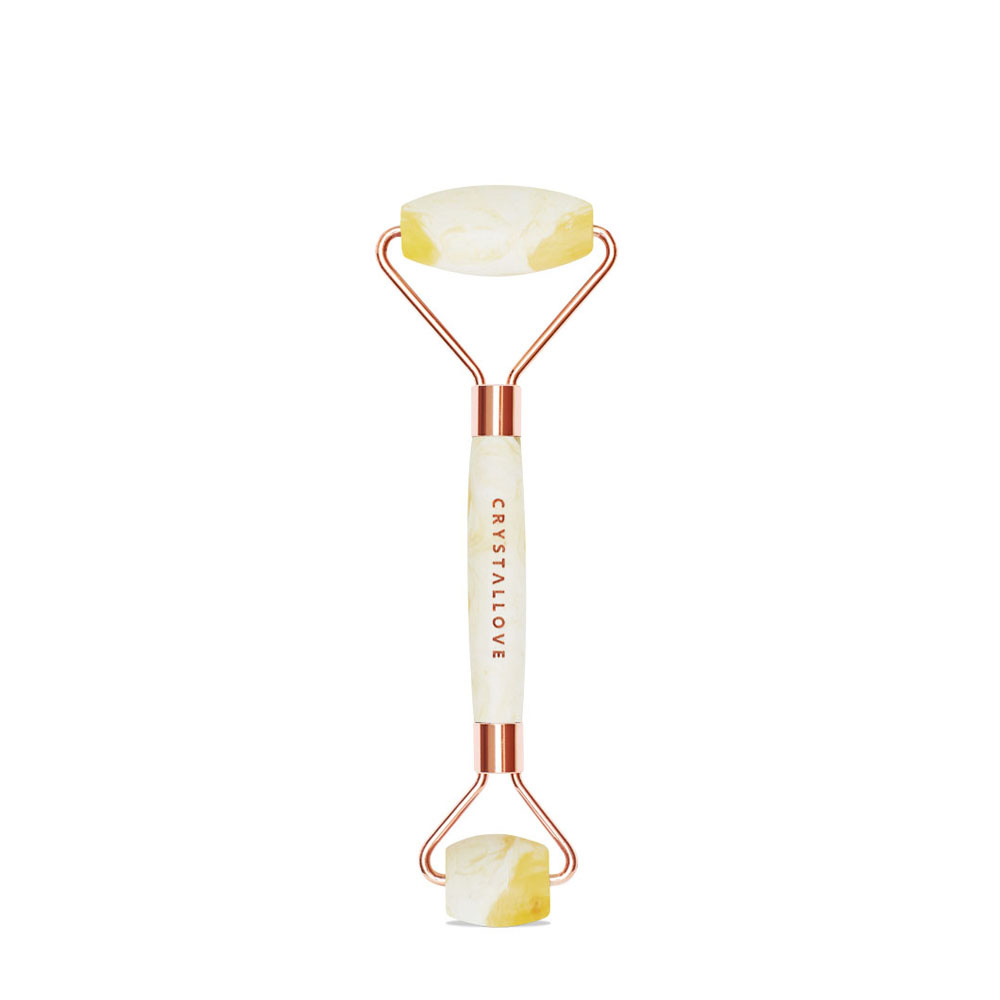 crystallove CRYSTALLOVE Milky amber Roller pour massage du visage