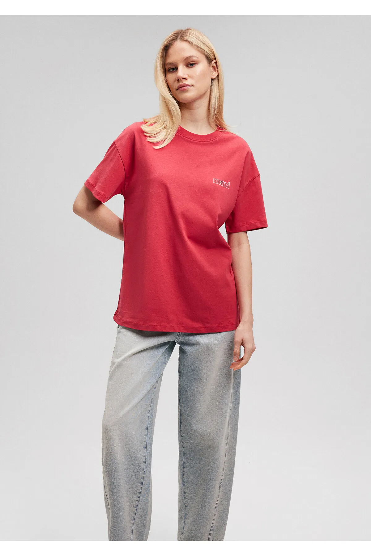 Mavi  T-Shirt - Rot - Relaxed Fit
