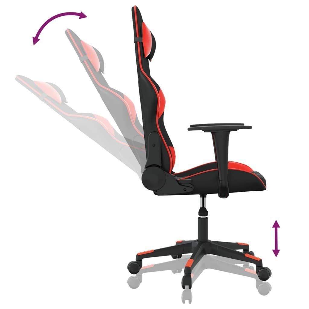 vidaXL Gaming-Stuhl Gaming-Stuhl Schwarz und Rot Kunstleder (1 St)