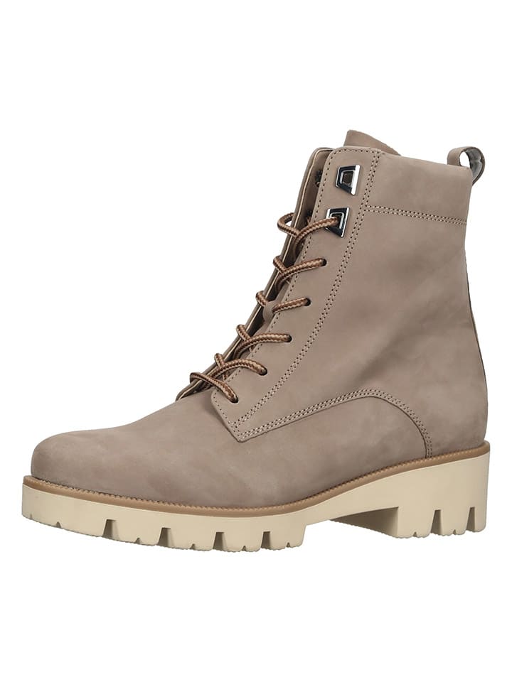 Gabor Comfort Leder-Boots in Hellbraun günstig kaufen