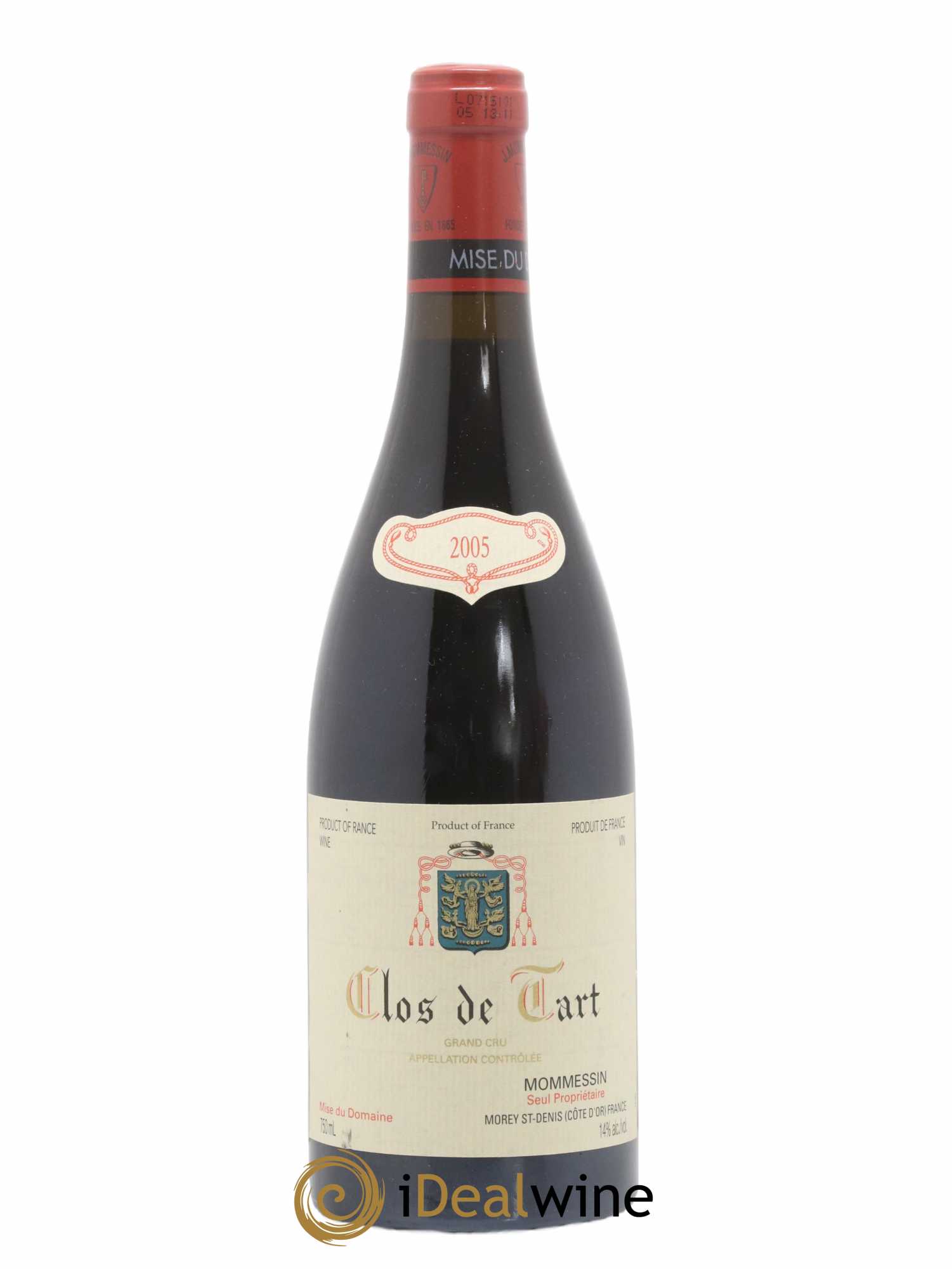 Clos de Tart Grand Cru Mommessin  2005 - Lot de 1 Bouteille