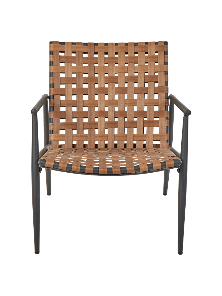 Beliani 3-tlg Bistro Set ZIRIA in Braun/Schwarz günstig kaufen onesize