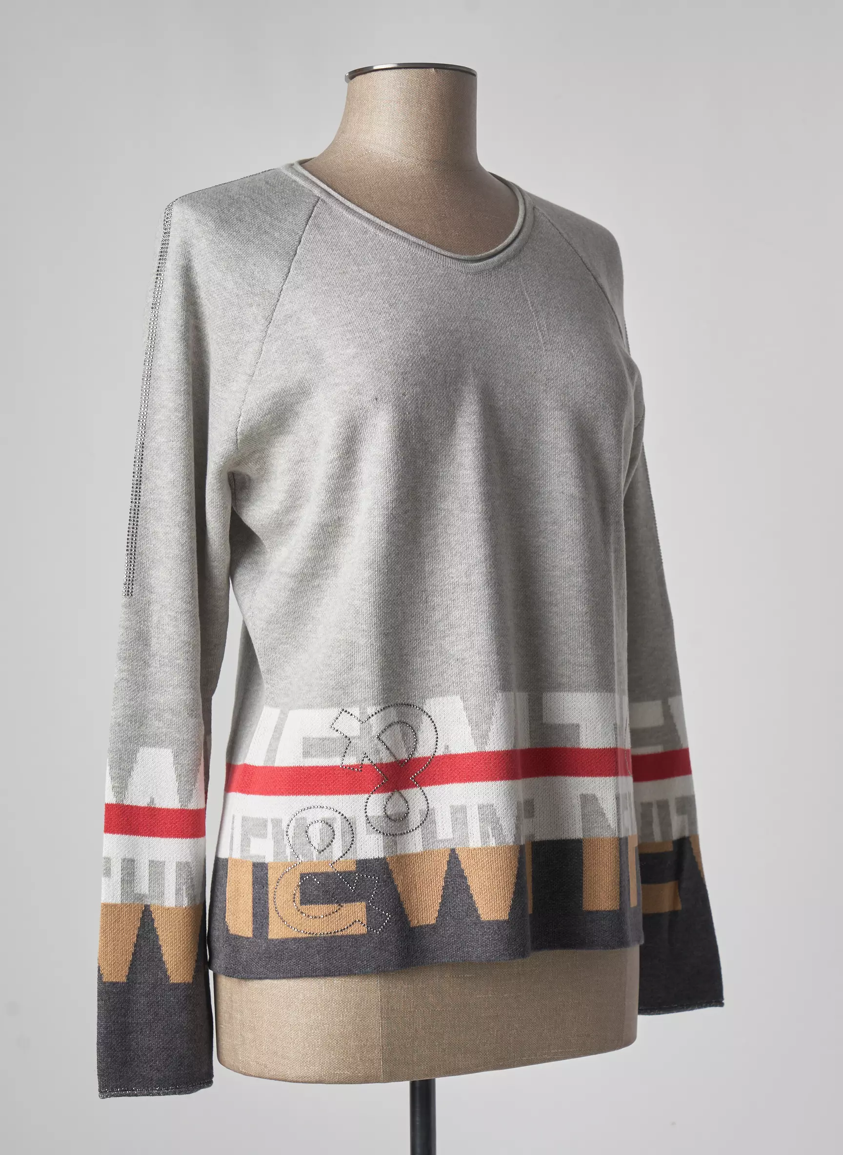 Thomas Rabe Pulls Femme couleur gris