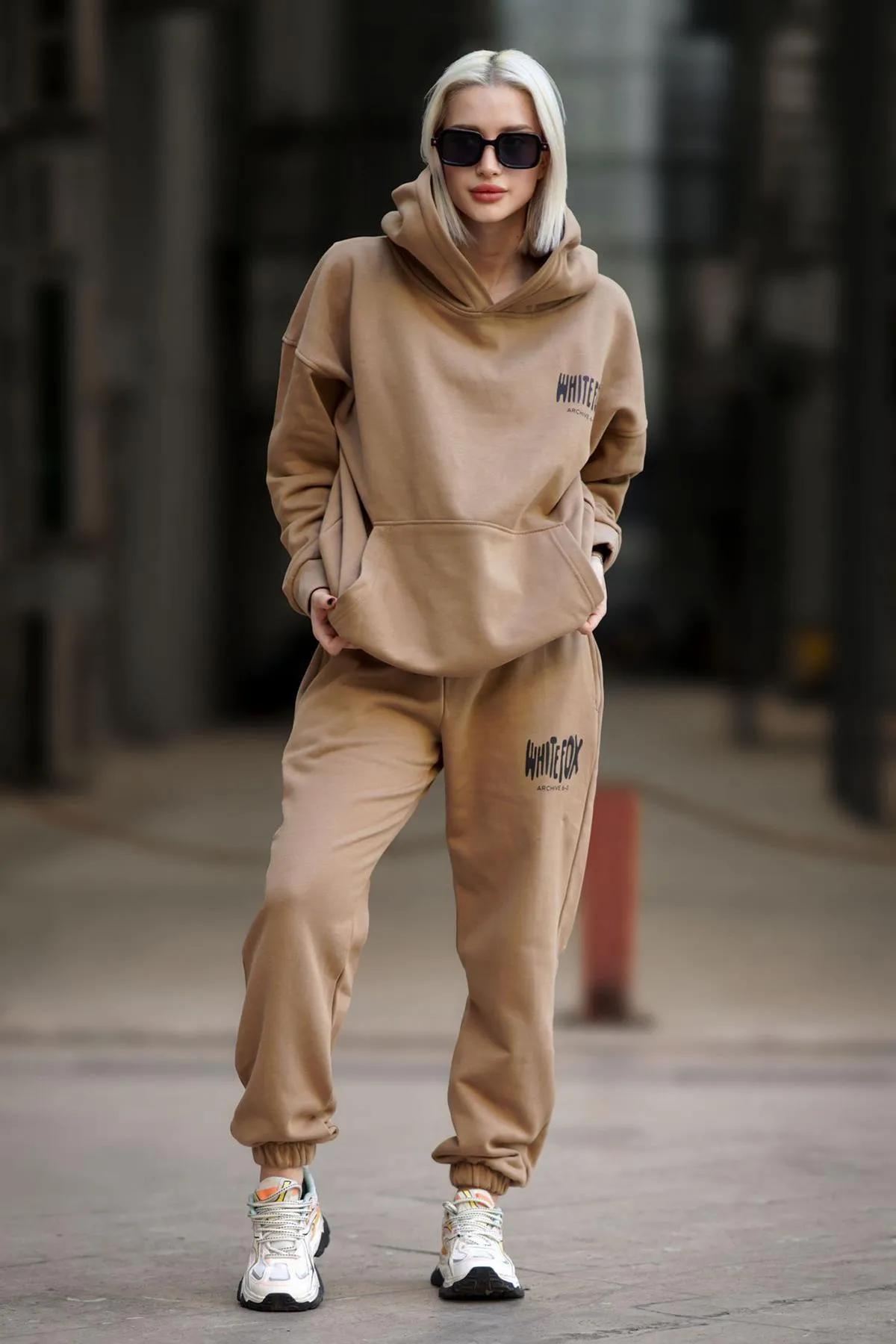 Madmext  Nerz-Kapuzen-Trainingsanzug-Set für Damen MG1917