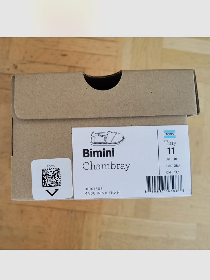 TOMS Toms Kinder Slipper in Blau Gr. 28 günstig kaufen 28