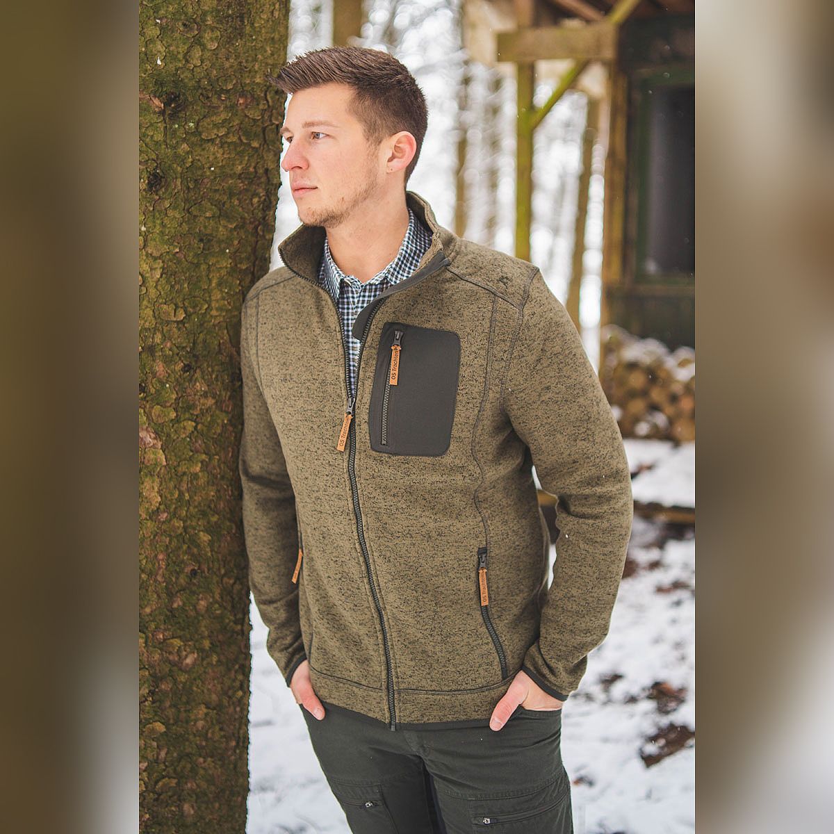 Strickfleece Jacke