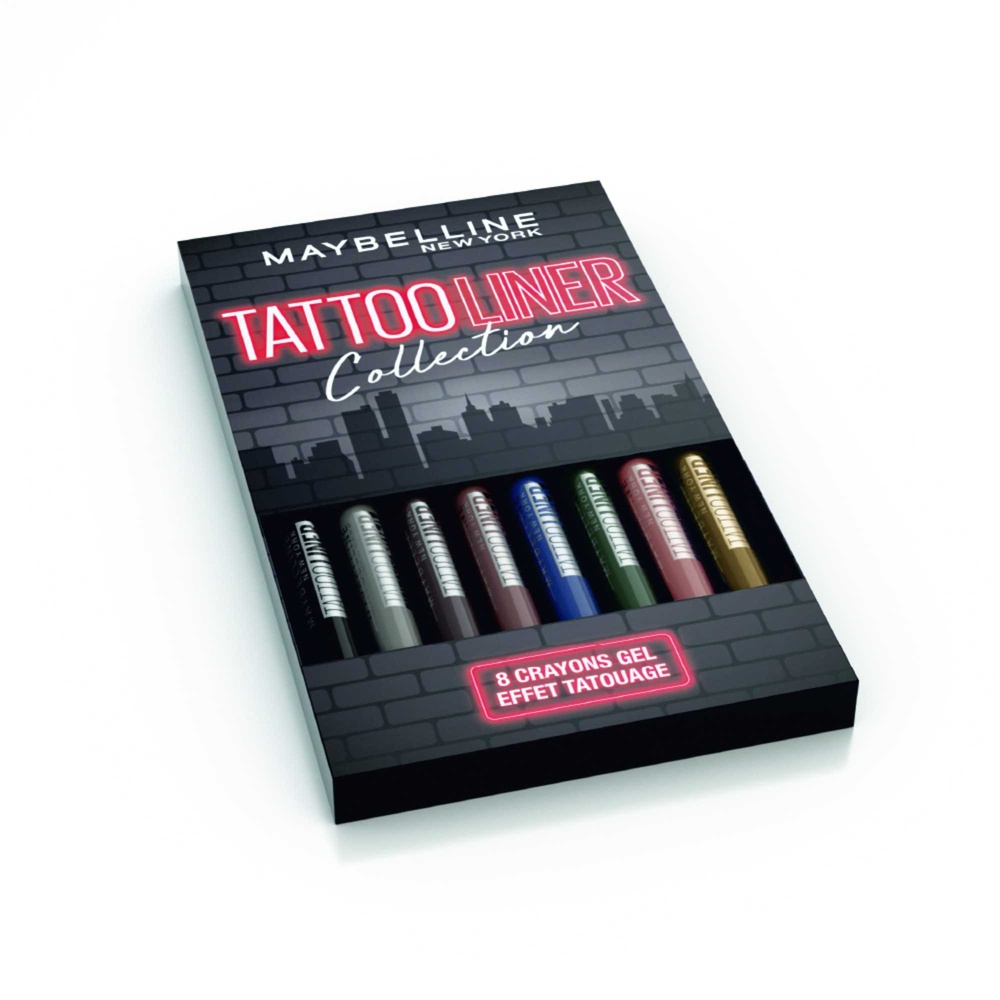 Maybelline New York Maybelline Tattoo Liner Crayon Gel Eyeliner Coffret x8 Crayons yeux waterproof