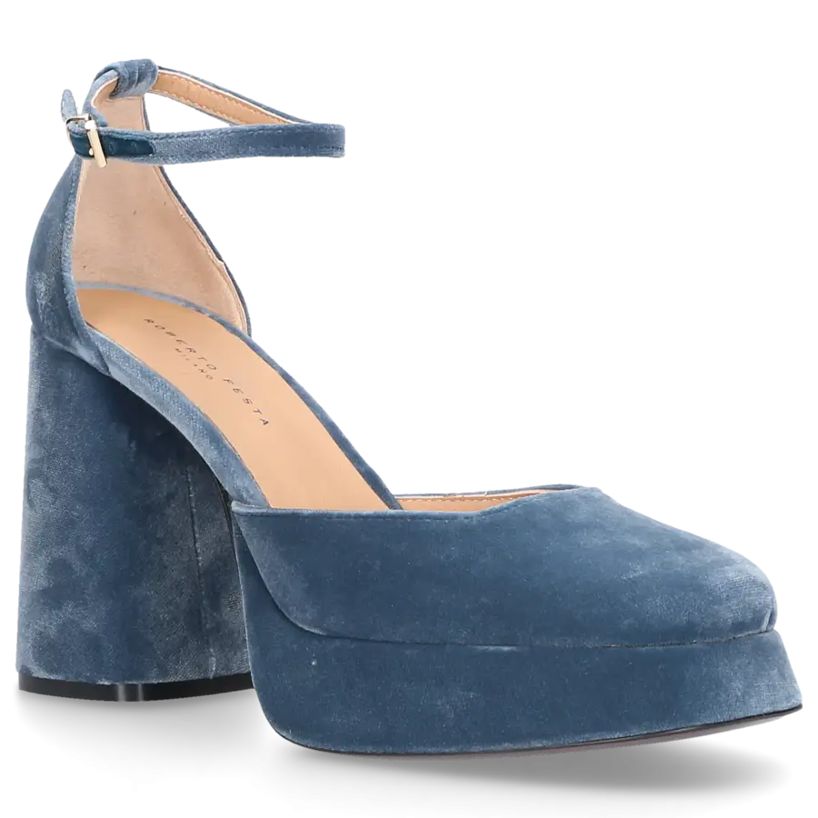 Roberto Festa - Pumps NICLA Samt - blau