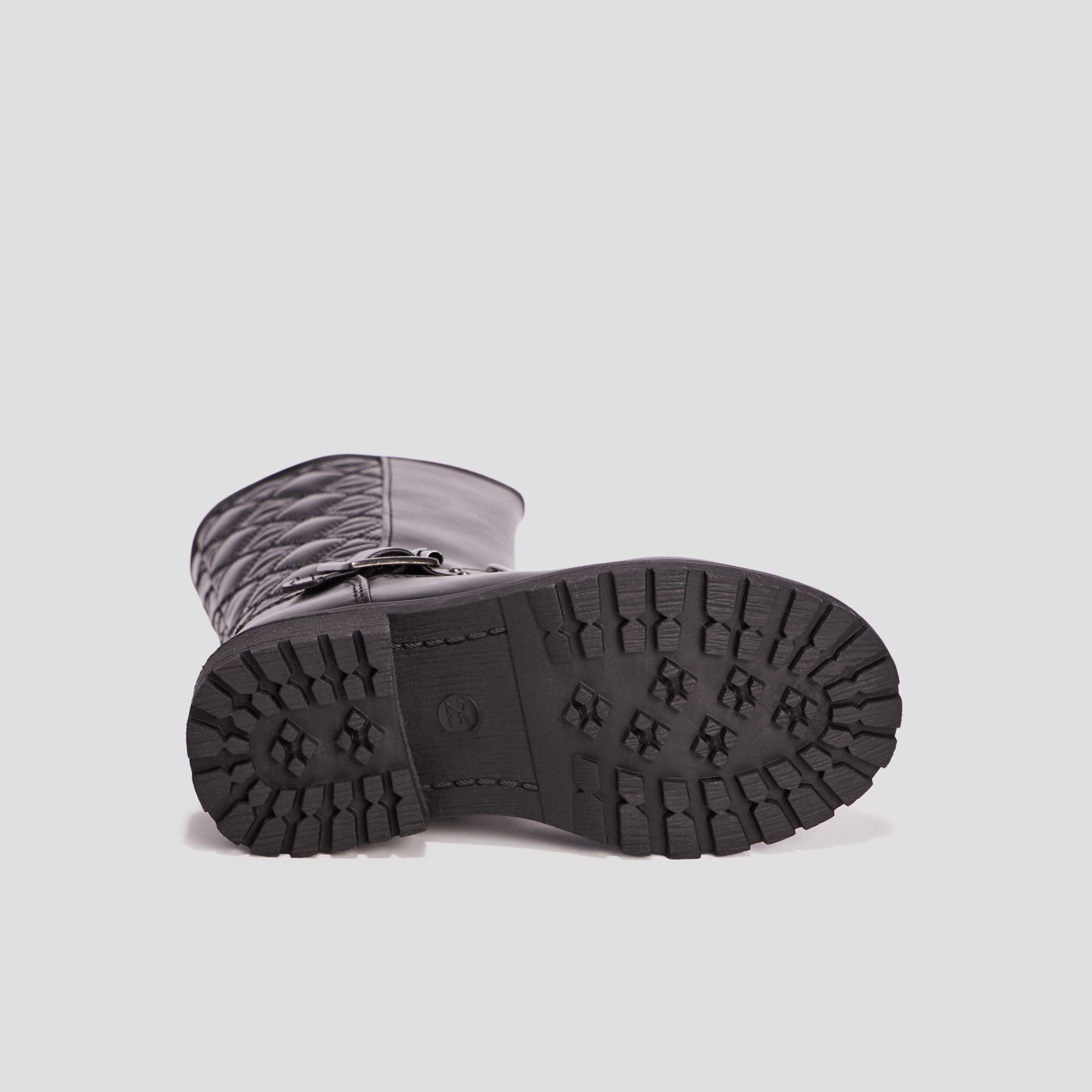 Bottes zippées matelassées noir fille | La Halle