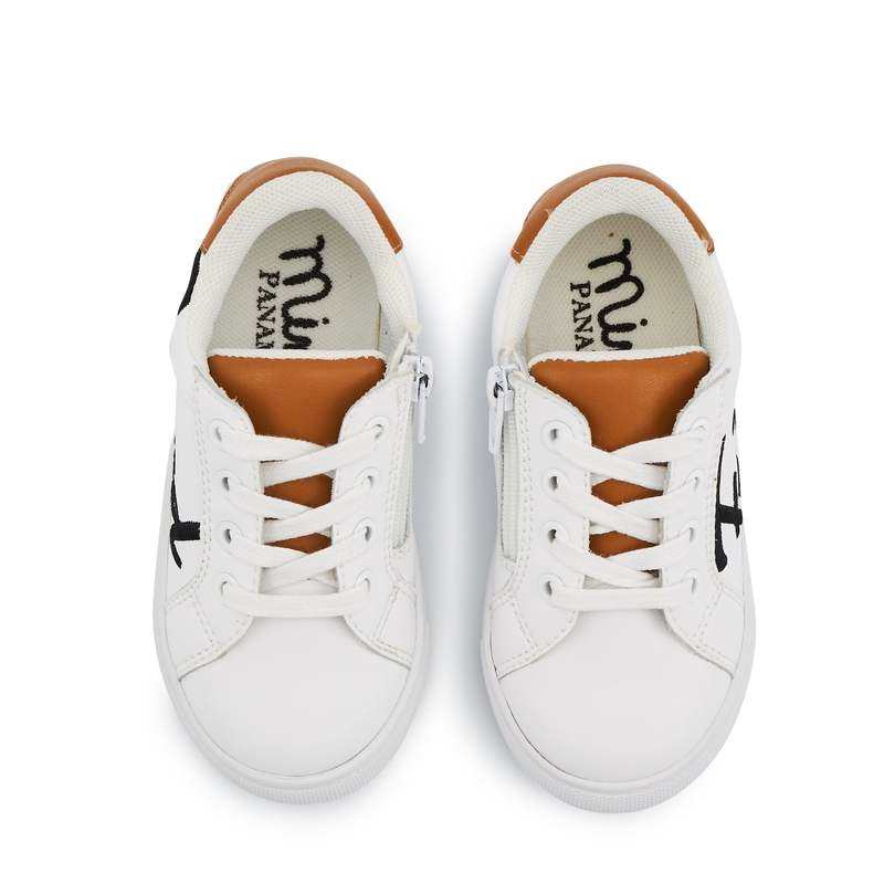 Baskets en cuir Mini Simone grand frère