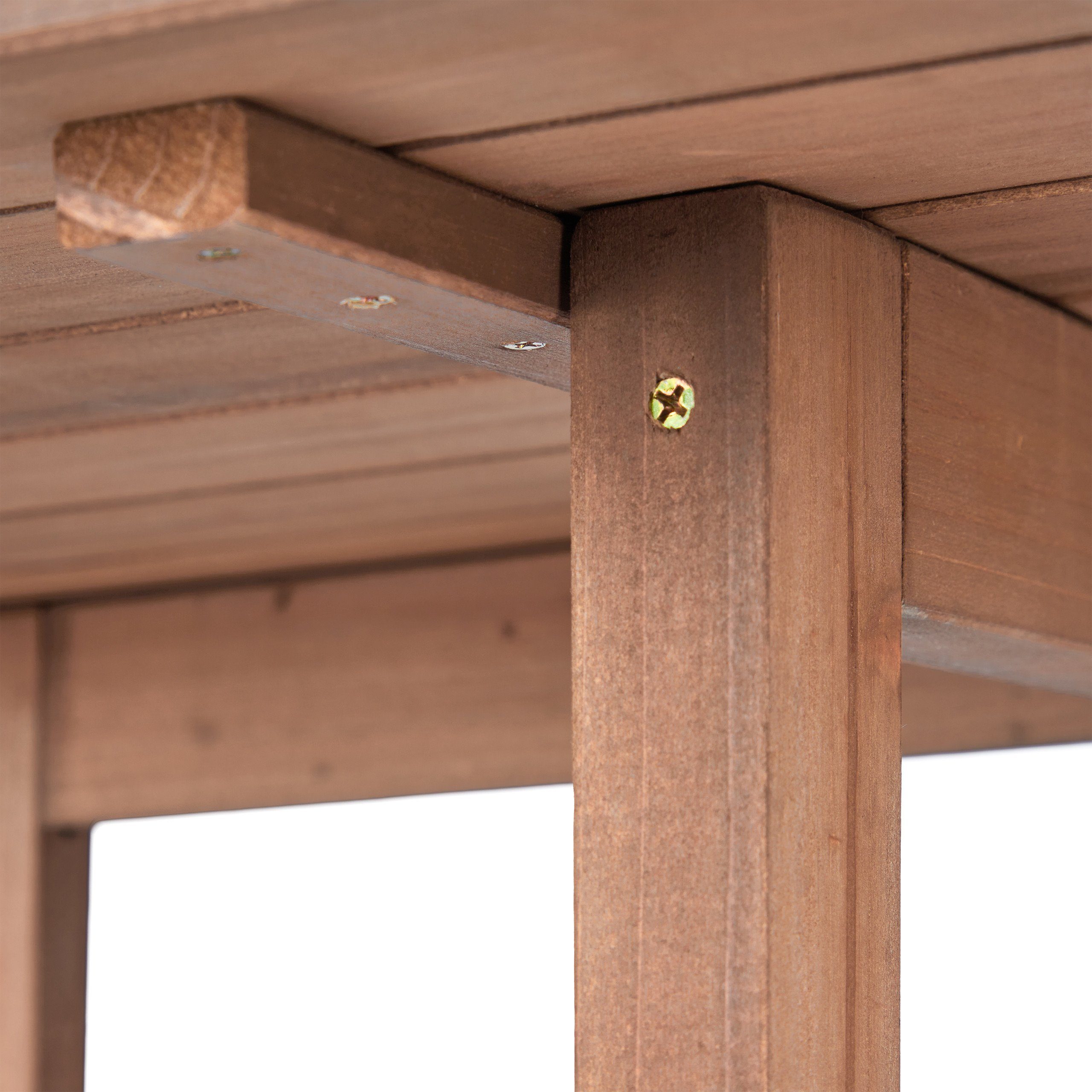 relaxdays Klapptisch Rechteckiger Klapptisch aus Holz