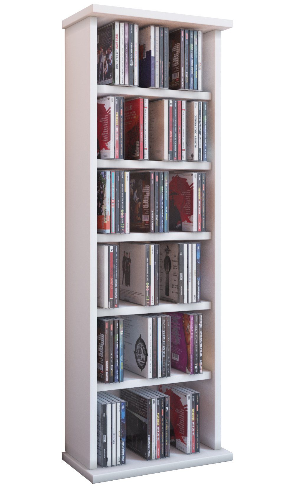VCM CD-Regal Holz CD DVD Stand Regal Schrank Ständer Vostan, 1-tlg.