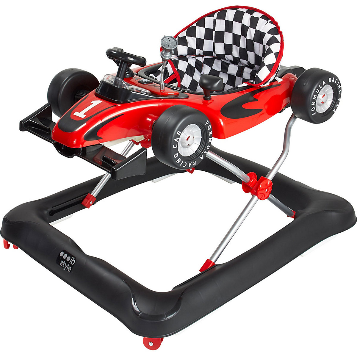 Lauflernwagen Lauflernhilfe Gehfrei 2 in1 mit Ton und Licht  LITTLE RACER 73 x 64 x 40 cm