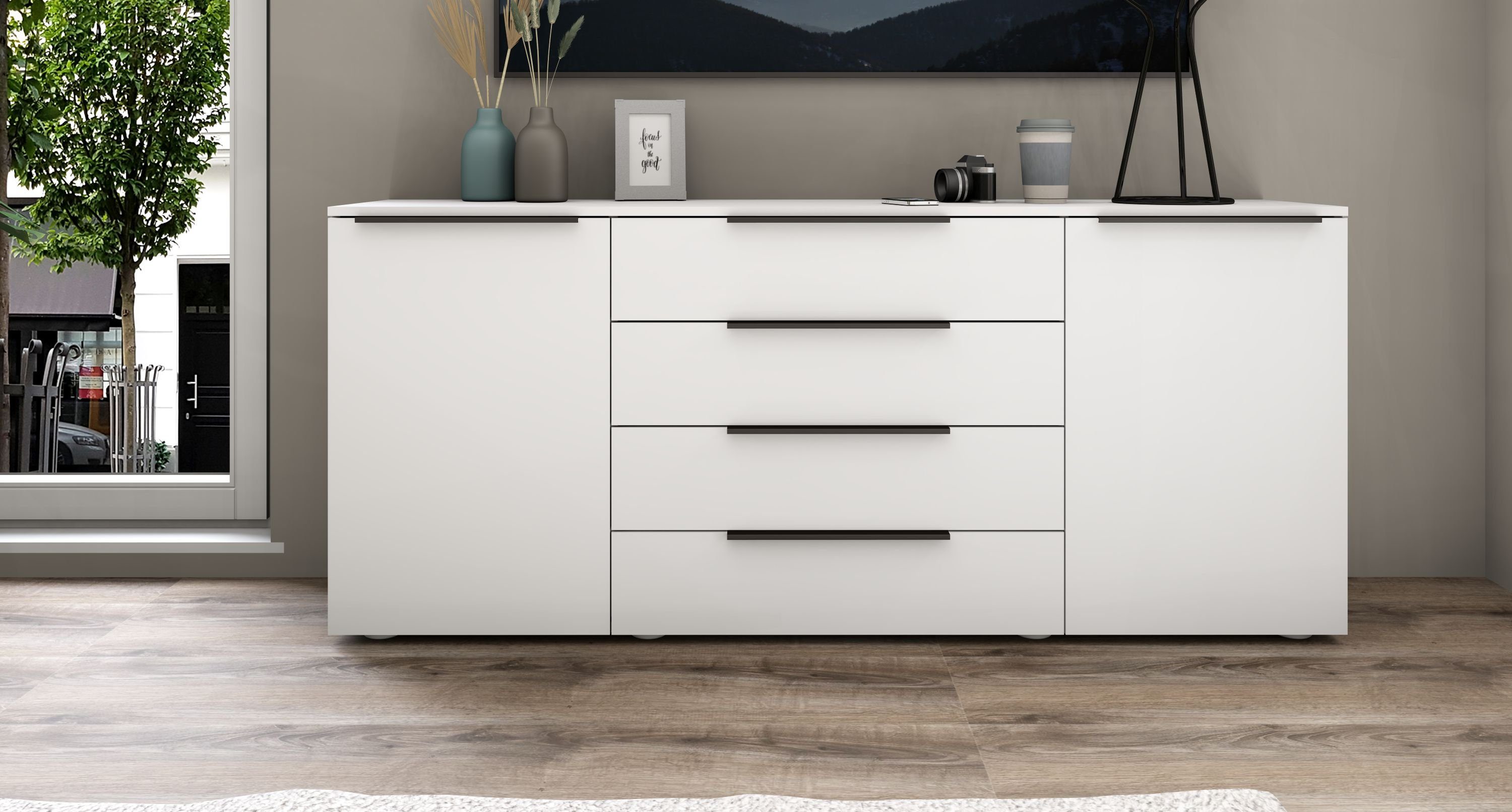 borchardt Möbel Sideboard Tom, Breite 166 cm