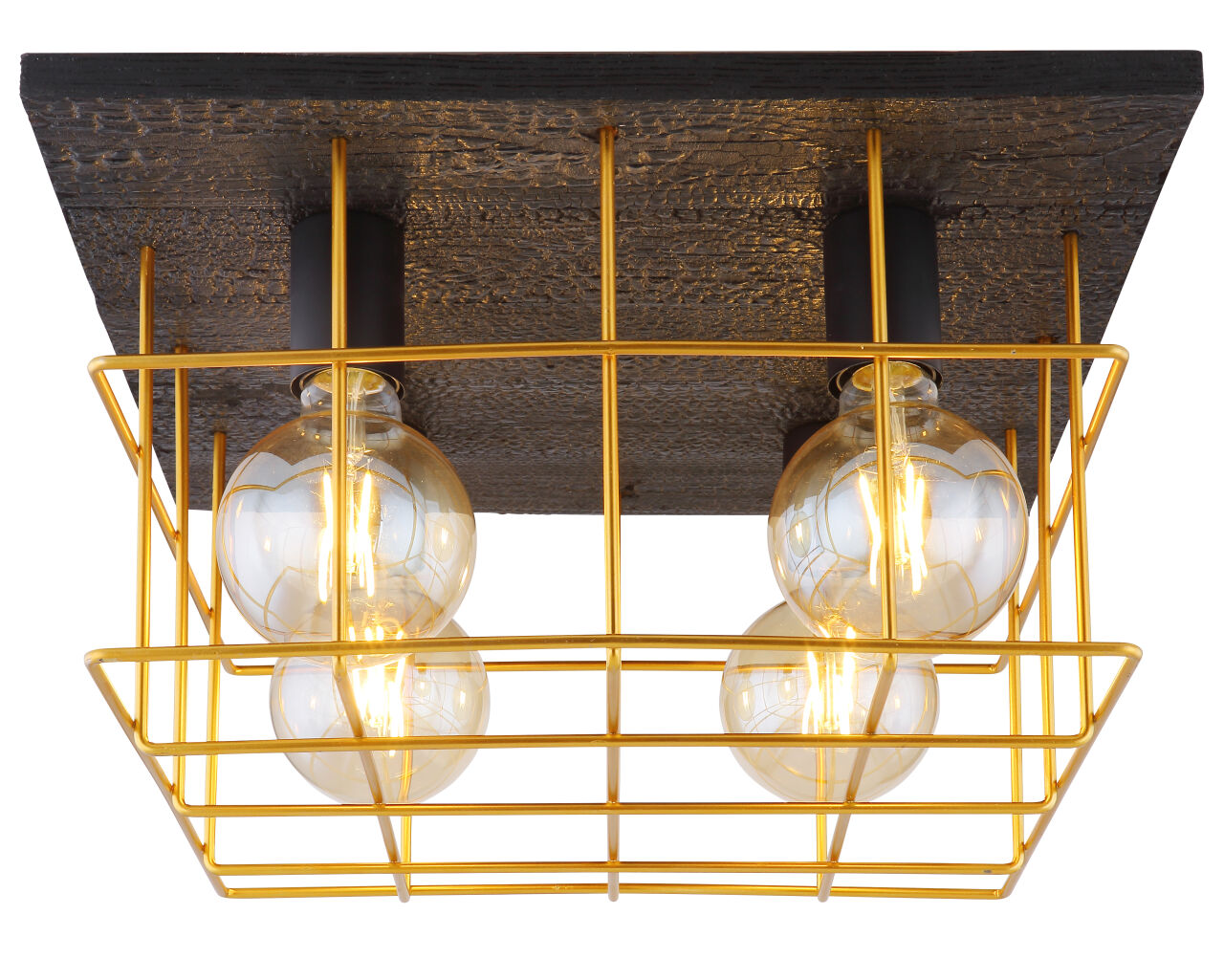 Globo Lighting - MERRIL - Deckenleuchte Metall schwarz, 4x E27