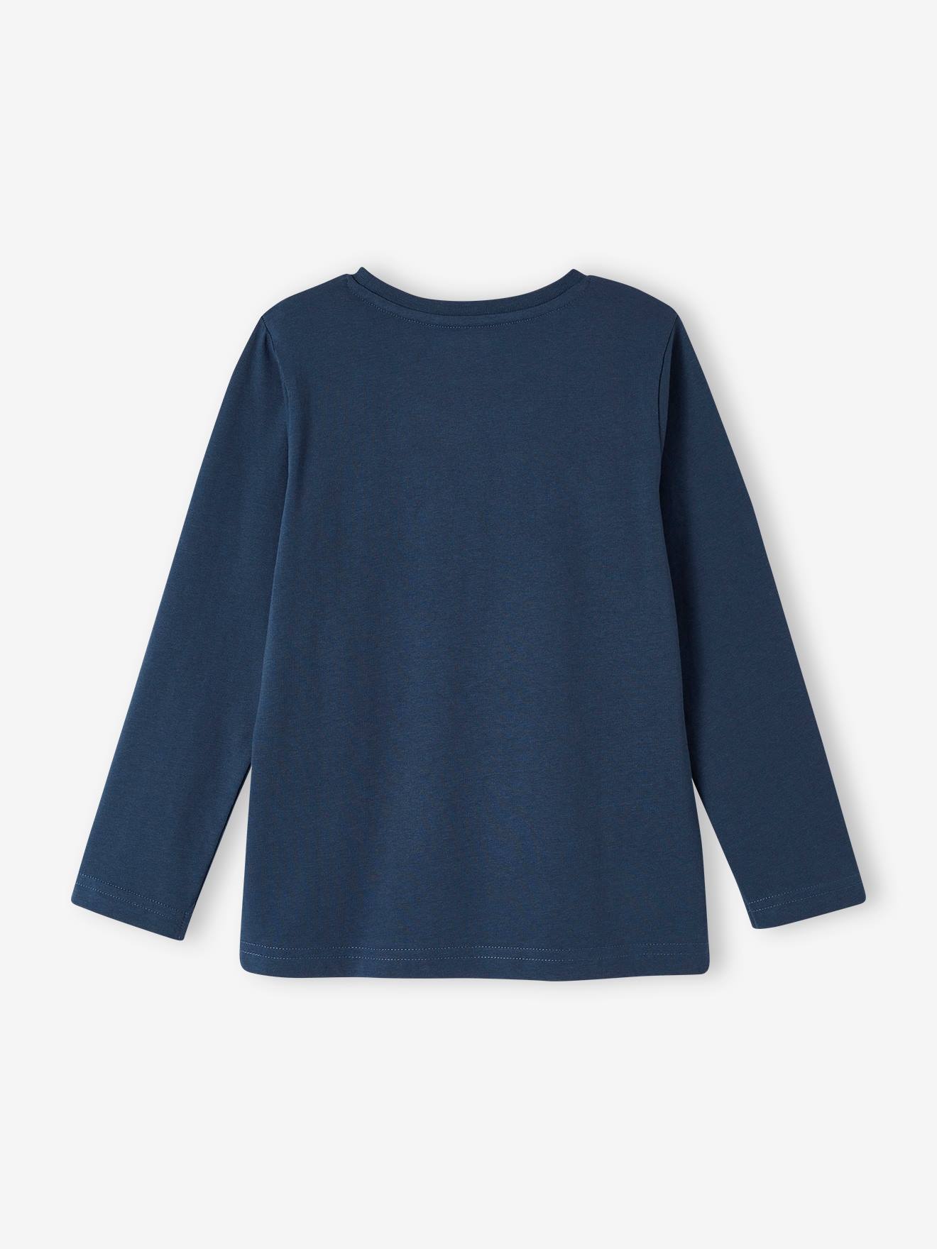 Lot de 3 T-shirts Basics garçon manches longues marine