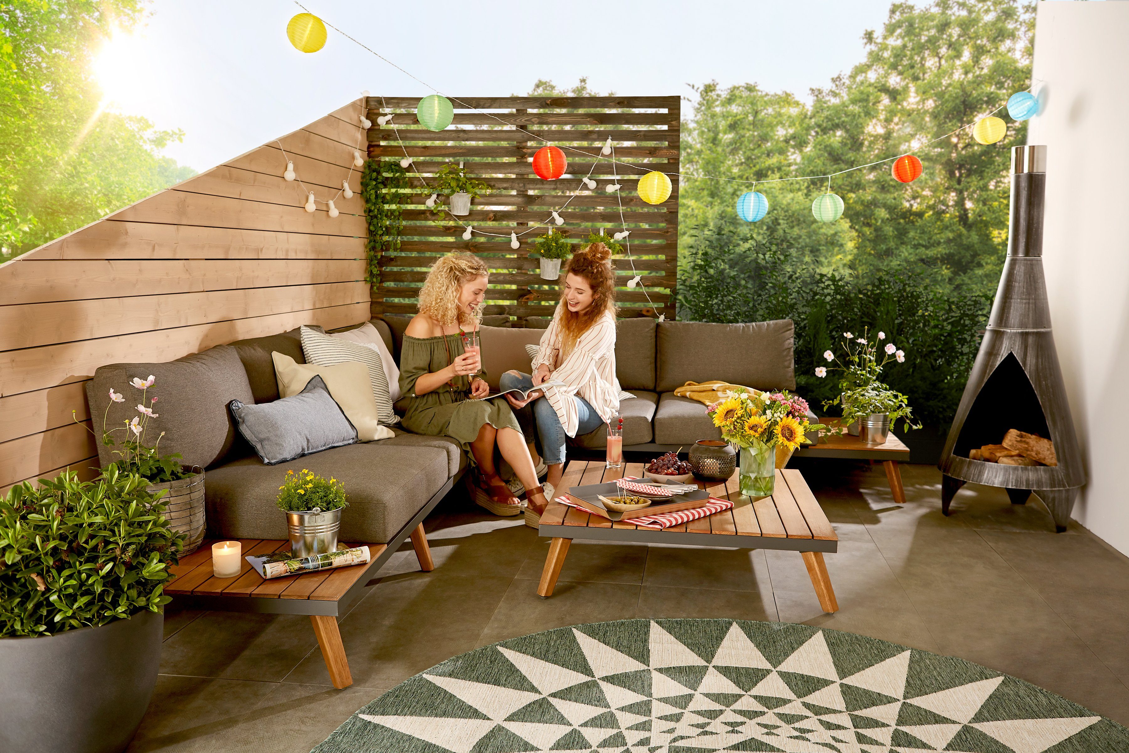 MERXX Gartenlounge-Set Athen, (15-tlg)